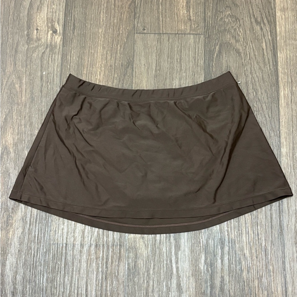 Reebok Brown Swim Skirt - Size Large